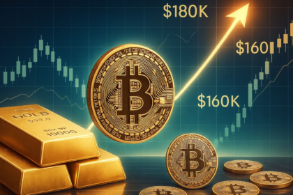 wp header logo 518 Bitcoin Mirrors Gold’s Path – Analyst Sets Cycle Top Targets At $160K-$180K
