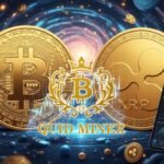 User managing crypto assets on phone via Quid Miner cloud mining dashboard