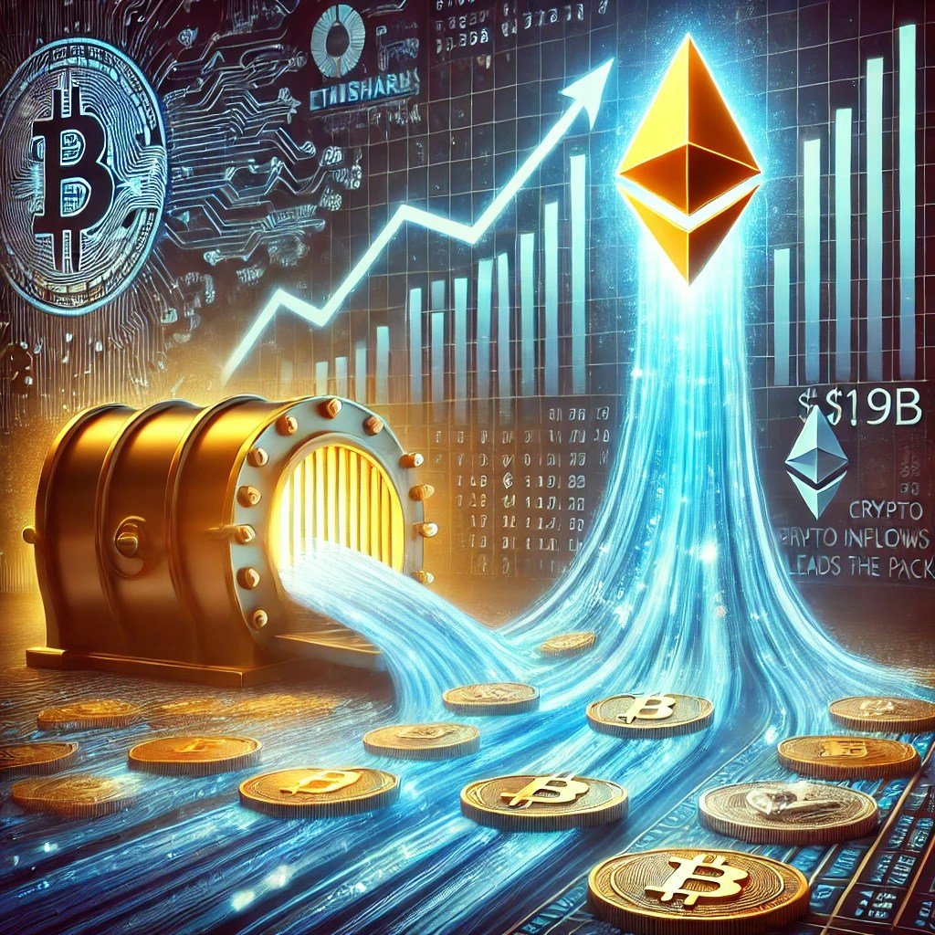 wp header logo 1027 CoinShares Reports $1.9B in Weekly Crypto Inflows, Ethereum Leads the Pack