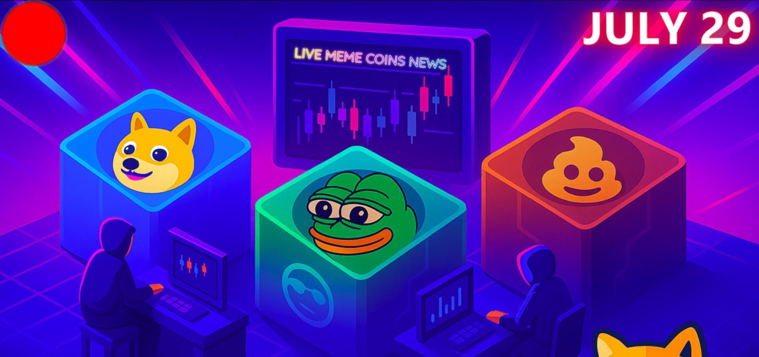 wp header logo 1031 Best Meme Coins Live News Today: Latest Opportunities & Updates (July 29)