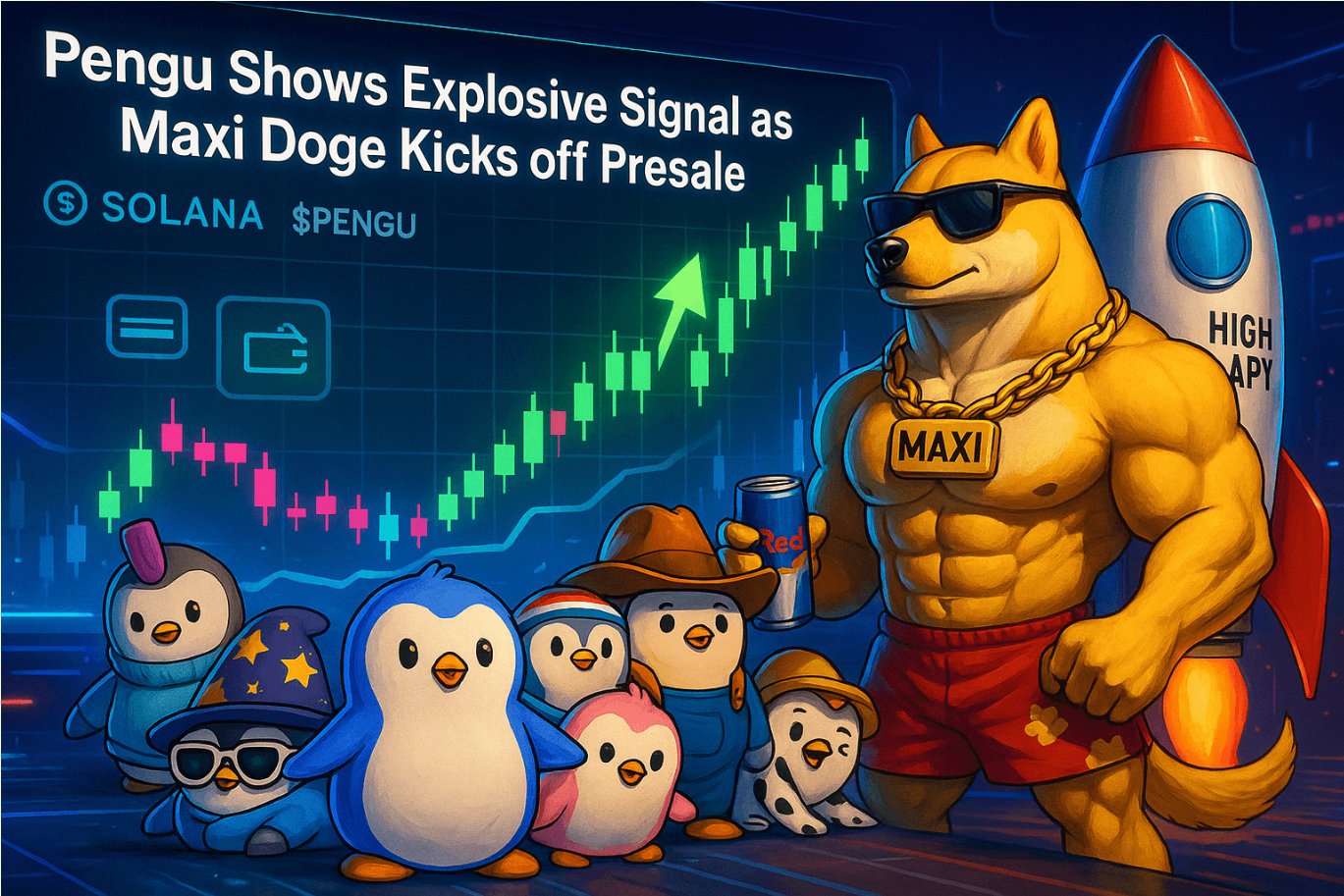 wp header logo 1126 Memecoins Are Back: Pengu Flashes Buy Signal as Maxi Doge Raises $100K in Presale