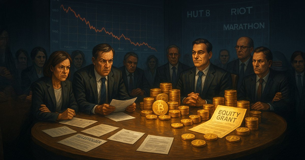 wp header logo 394 Shareholders push back against high pay for public Bitcoin miner execs after record equity grants