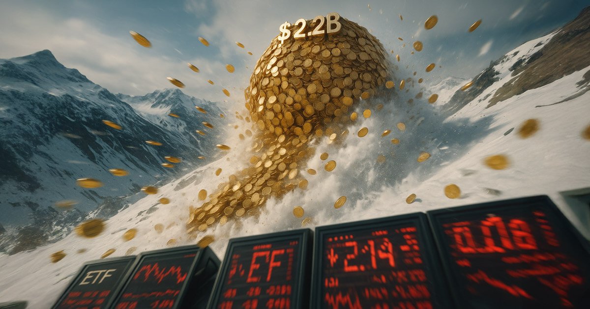 wp header logo 569 ETF inflows hit $2.2B in 48 hours before dropping to $297M