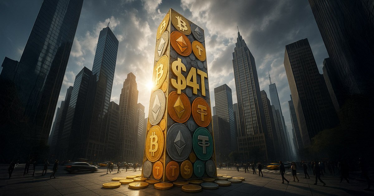 wp header logo 675 Global crypto market hits $4 trillion, eclipses UK economy in size