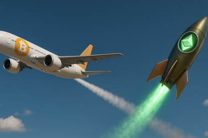 wp header logo 904 ETH/BTC ratio jumps 70% from April low as Ethereum overtakes Bitcoin in weekly spot volume