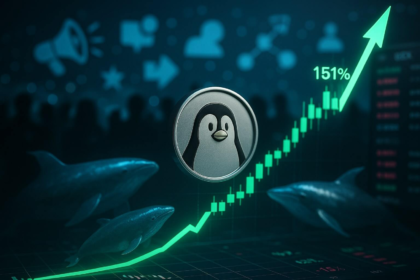 wp header logo 939 PENGU jumps 151% in July in a rally driven by viral marketing, whale accumulation