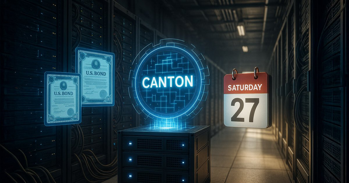 wp header logo 1327 US Treasuries trade on Saturday as banks join Canton blockchain settlement test