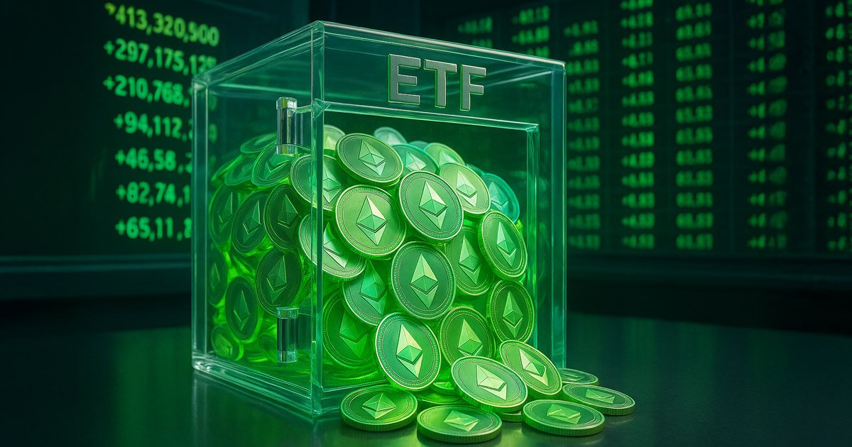 wp header logo 1330 Ethereum ETFs pull in $524M in a day as inflows outpace Bitcoin eightfold