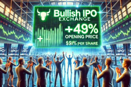 wp header logo 1401 Crypto Exchange Bullish IPO: Shares Soar 143% On Debut, Opening At $90 Per Share