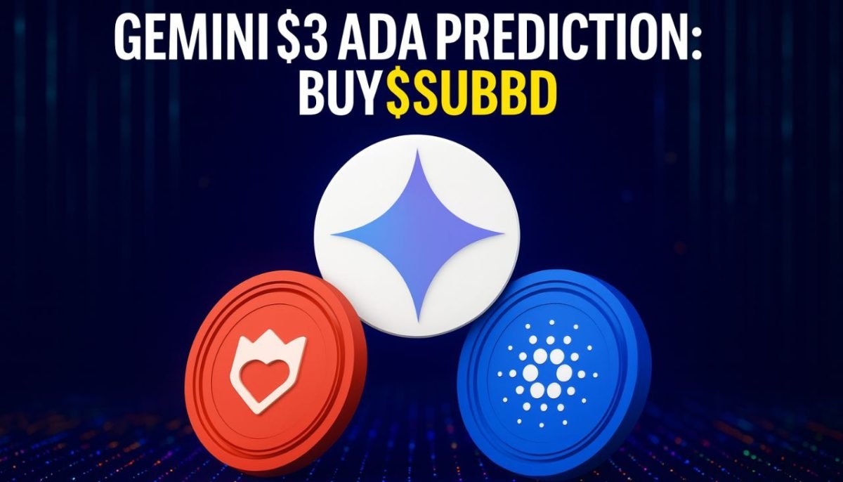 wp header logo 1884 Cardano Prediction 2025: Gemini’s ADA Outlook & SUBBD Token Recommendation