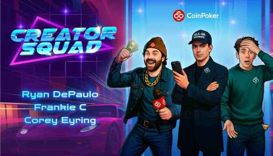 wp header logo 2470 CoinPoker anuncia el Creator Squad con Corey Eyring, Frankie C. y Ryan Depaulo
