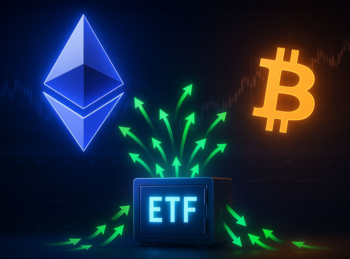 wp header logo 2813 ETF Spot su Ethereum Hanno Superato Quelli su Bitcoin per un’Intera Settimana