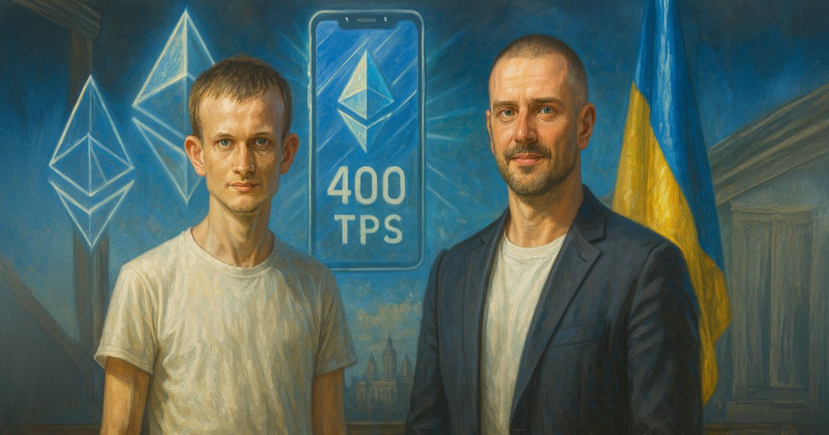 wp header logo 333 400 TPS and “Ethereum on your phone”: Vitalik Buterin & Tomasz K. Stańczak dropped big news at ETHKyiv 2025