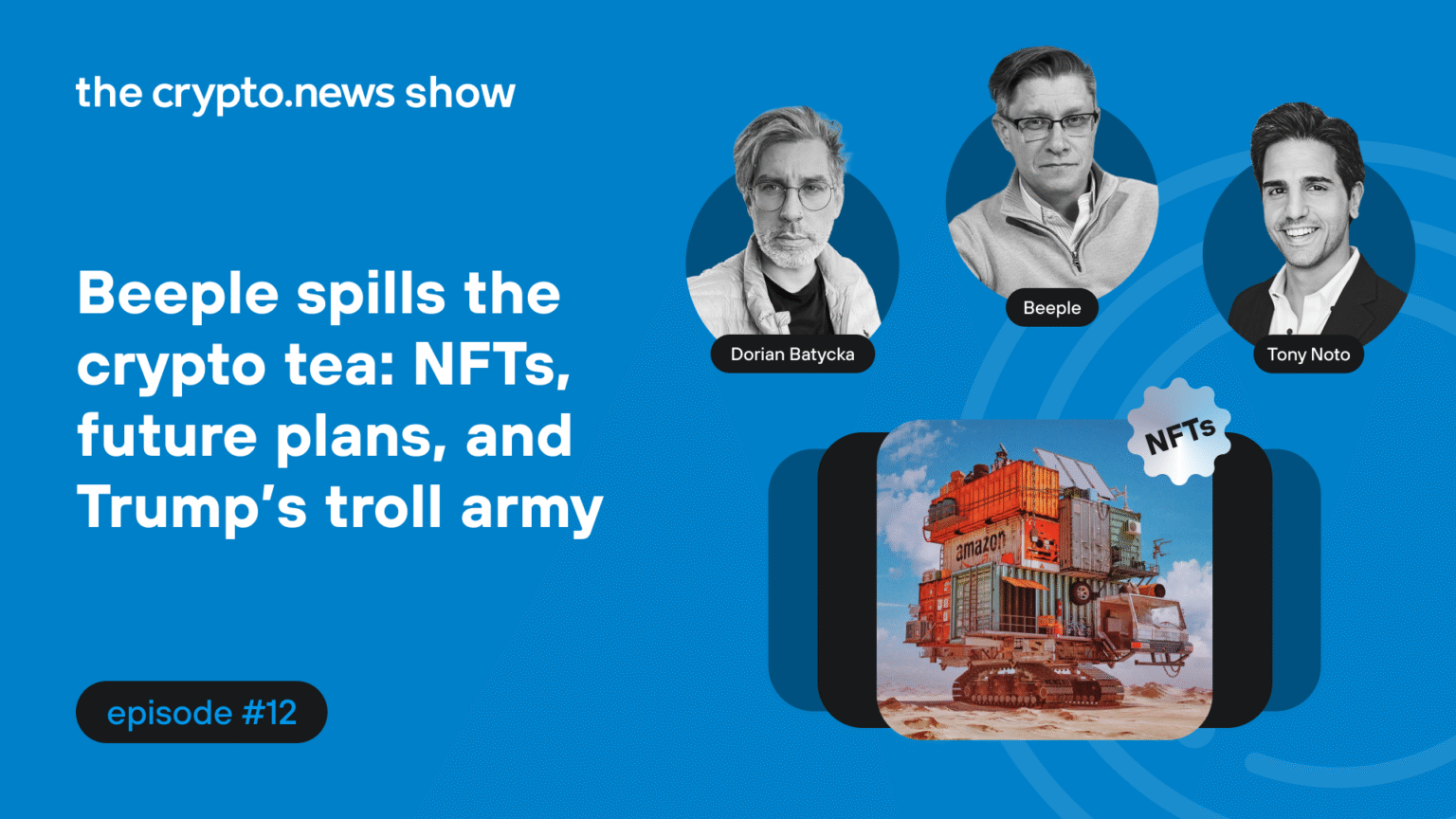 wp header logo 57 Beeple spills the crypto tea: NFTs, future plans, and Trump’s troll army