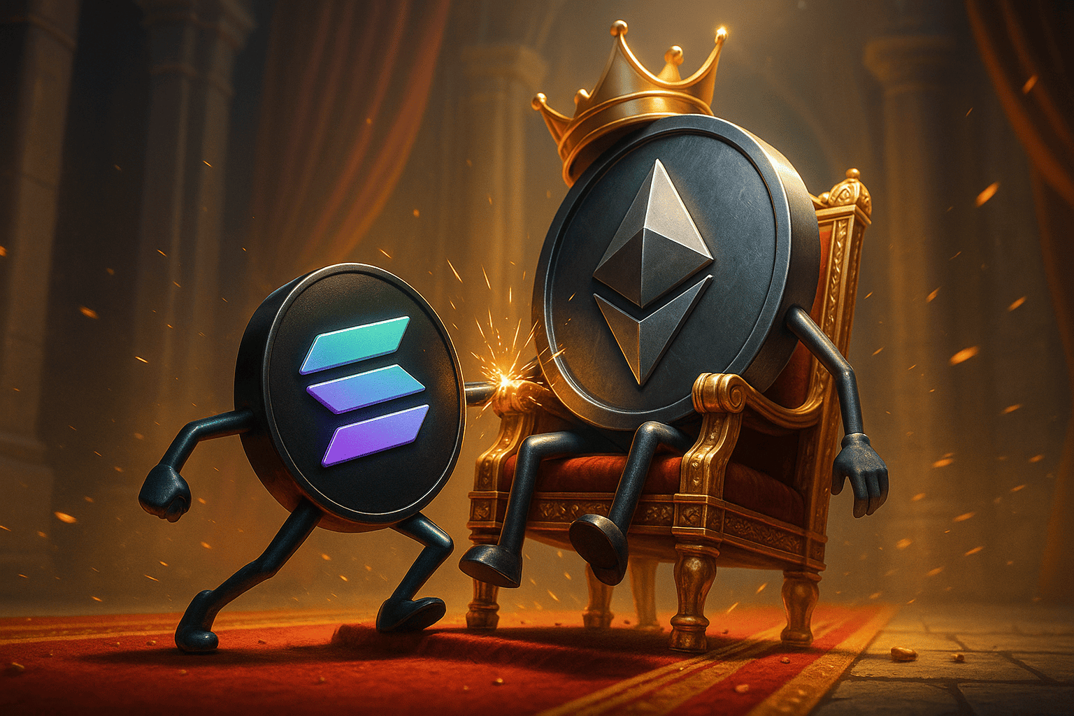 wp header logo 1186 Solana prêt à détrôner Ethereum d’ici fin 2025 ?