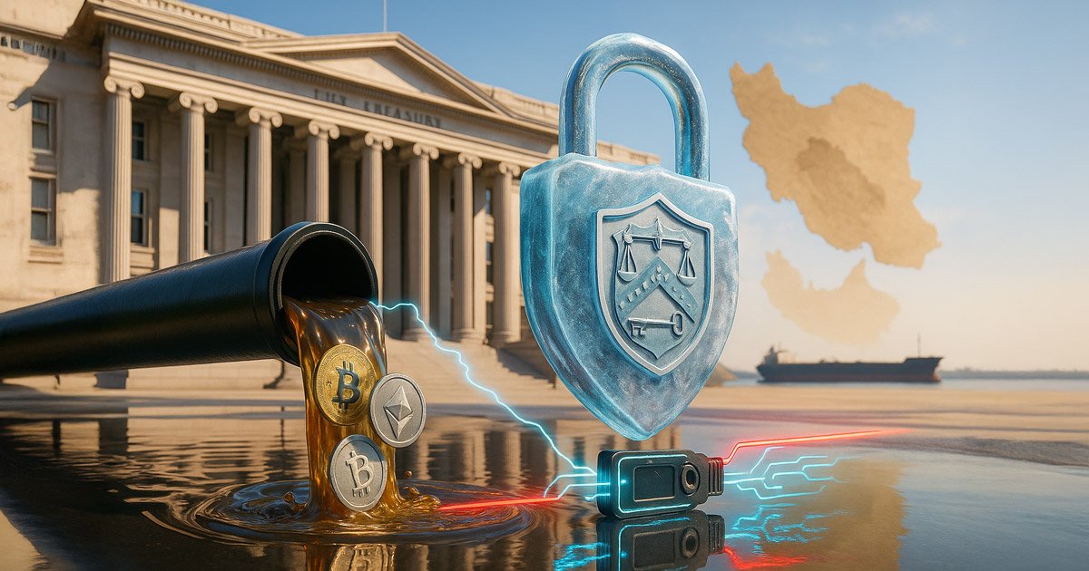 wp header logo 1630 US sanctions say Iran’s oil for crypto web pushed $100M through 2023 to 2025