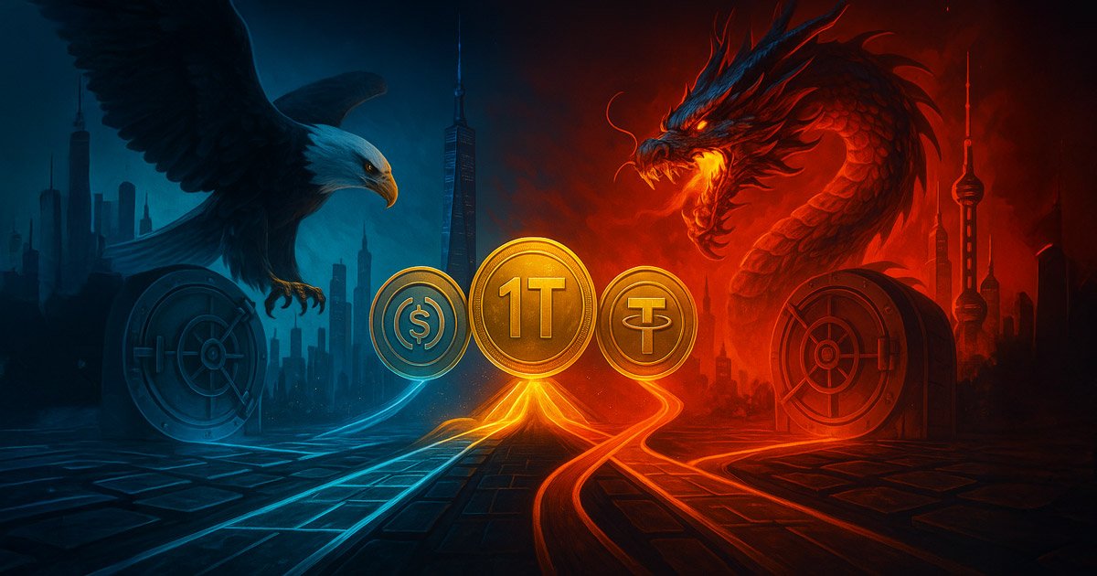 wp header logo 2122 East vs West stablecoin cold war emerges in battle for the first trillion dollar stablecoin
