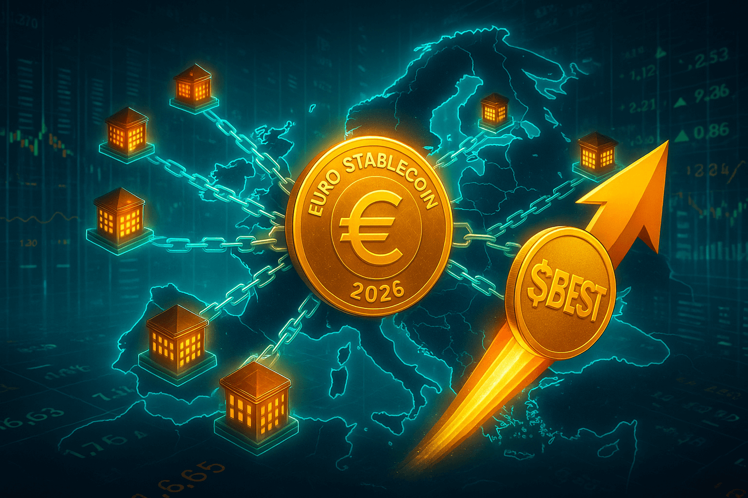 wp header logo 2516 Euro Stablecoin Set for 2026 Launch as 9 Banks Unite – Best Wallet Token ($BEST) Emerges a Presale Winner