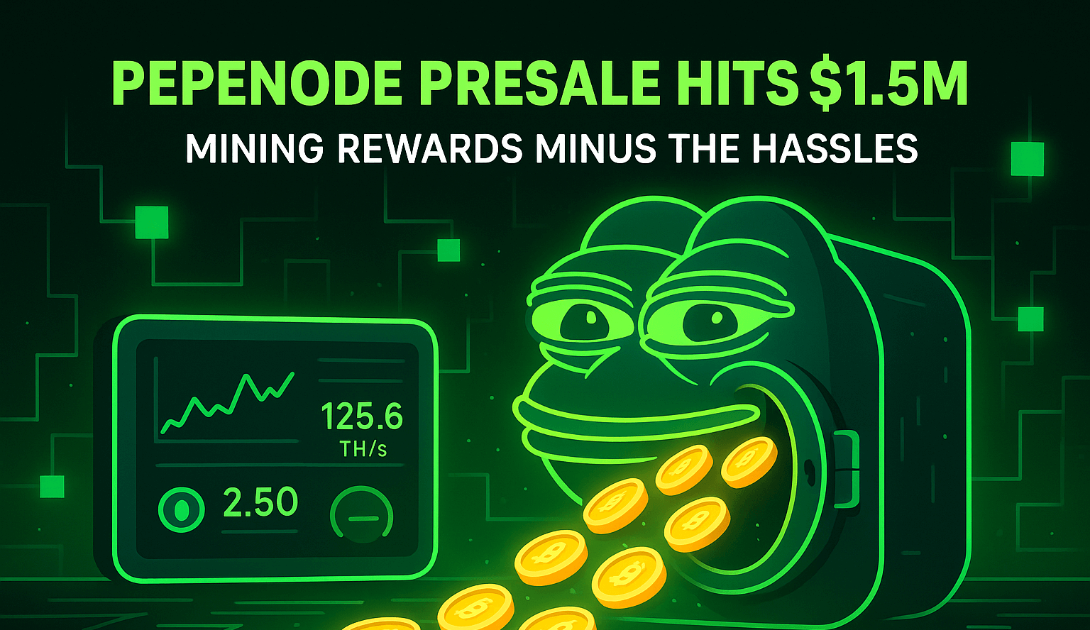 wp header logo 2708 PEPENODE Presale Hits $1.5M: This GameFi Project Offers Mining Rewards Minus the Hassles