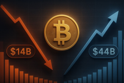 wp header logo 1250 Bitcoin Handles $14B OI Drop As Spot Volume Surged To $44B: Controlled Reset?