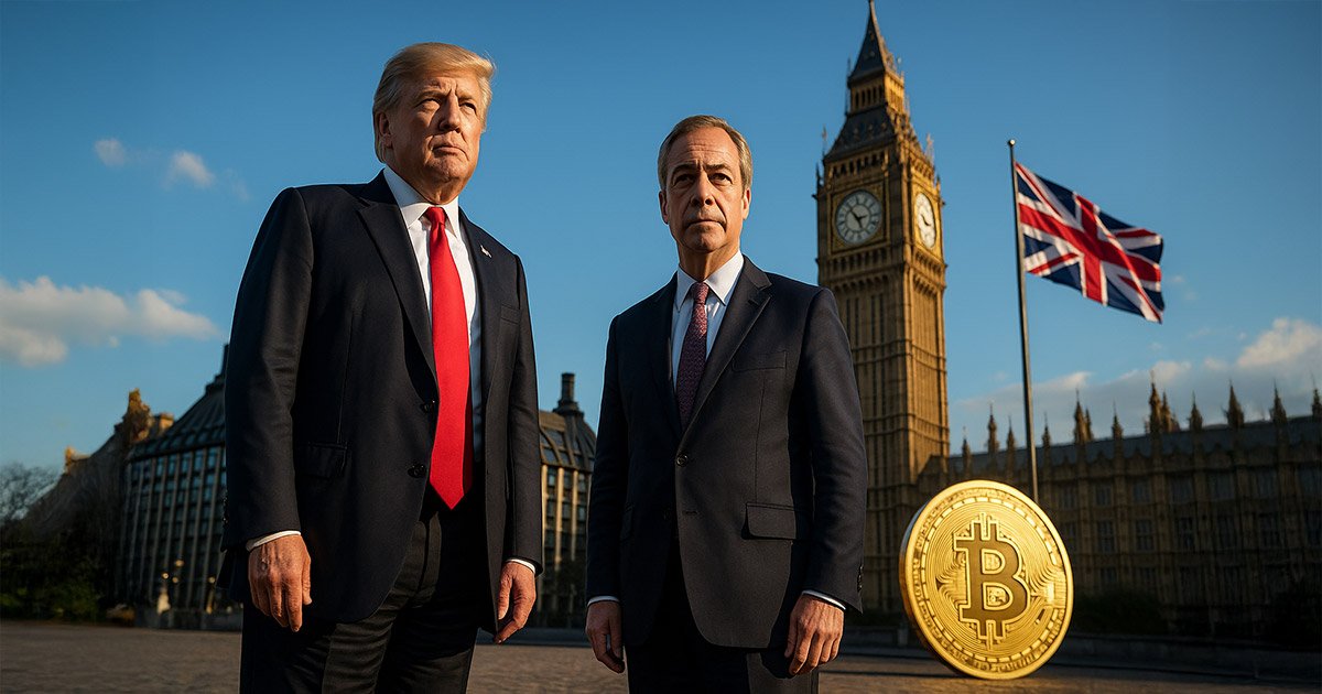 wp header logo 1292 Nigel Farage attempts to copy £5B Trump crypto script, without his levers or power