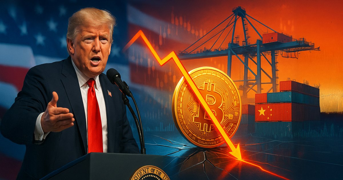 wp header logo 1459 Bitcoin risks falling under $100,000 as Trump confirms US-China tradewar