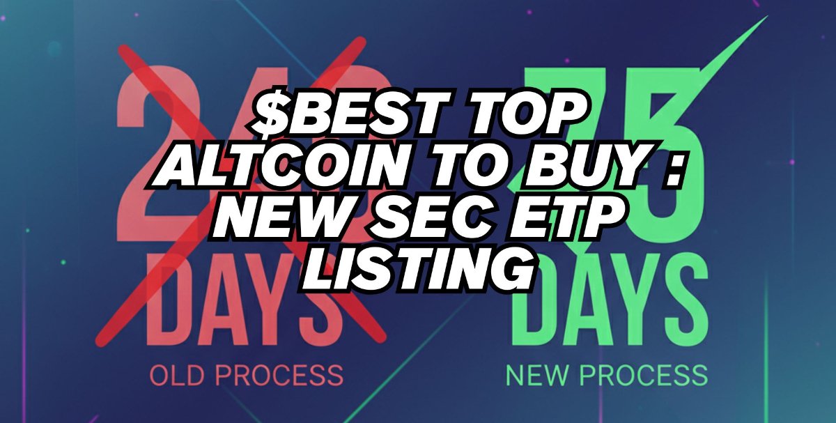 wp header logo 1705 SEC’s New ETP Listing Could Make History as $BEST Becomes Top Altcoin to Buy Now
