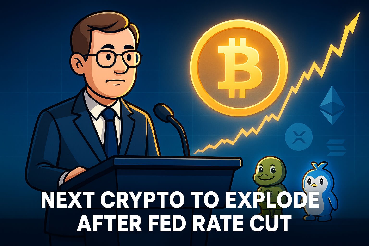 wp header logo 2644 FED 25 BPS Rate Cut Sparks Dovish Pivot – Find Out the Next Crypto to Explode