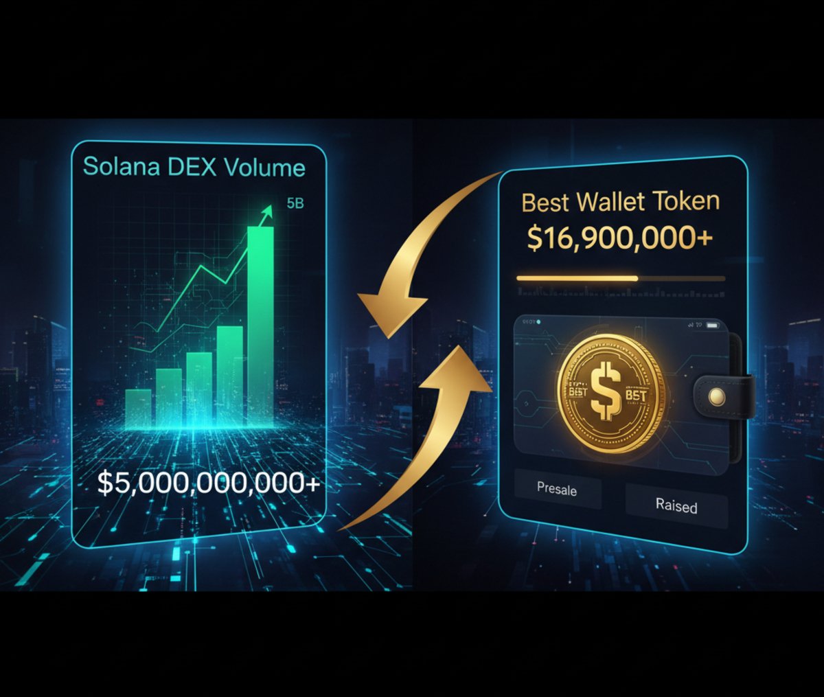 wp header logo 800 Solana DEX Volume Hits $5B as Best Wallet Token Surpasses $16.9M