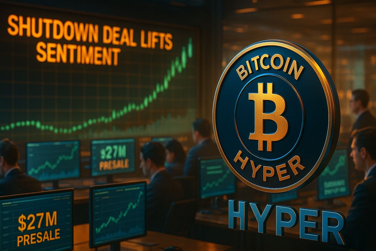 wp header logo 824 Best Crypto Presale? $HYPER Nears $27M as Shutdown Deal Lifts Sentiment